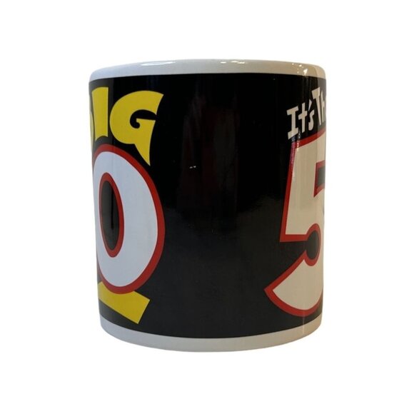 Vintage Russ Berrie & Co It's The Big 50 Large Ceramic Coffee Mug Item No 12725 - Picture 2 of 8